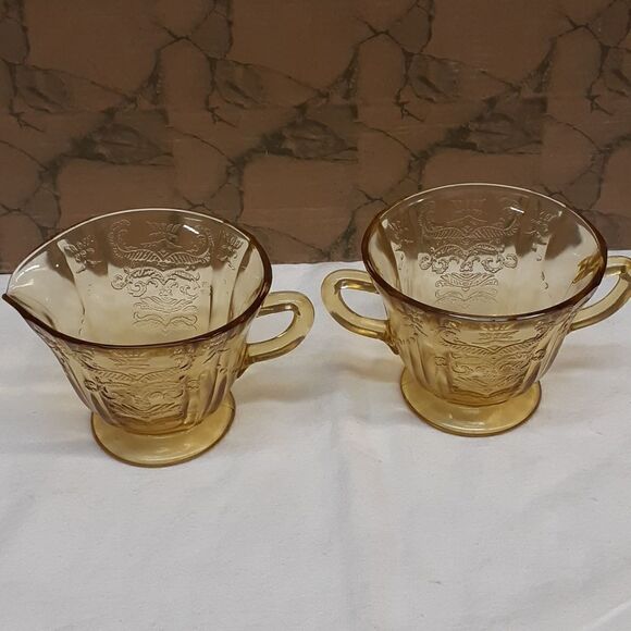7 PC bundle vtg yellow Federal depression glass-Madrid &Normandie patterns - Picture 10 of 14